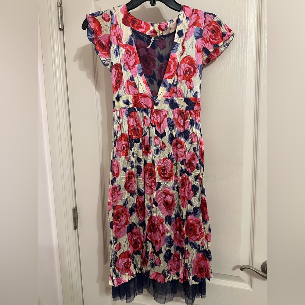 Free People floral vintage dress size 2